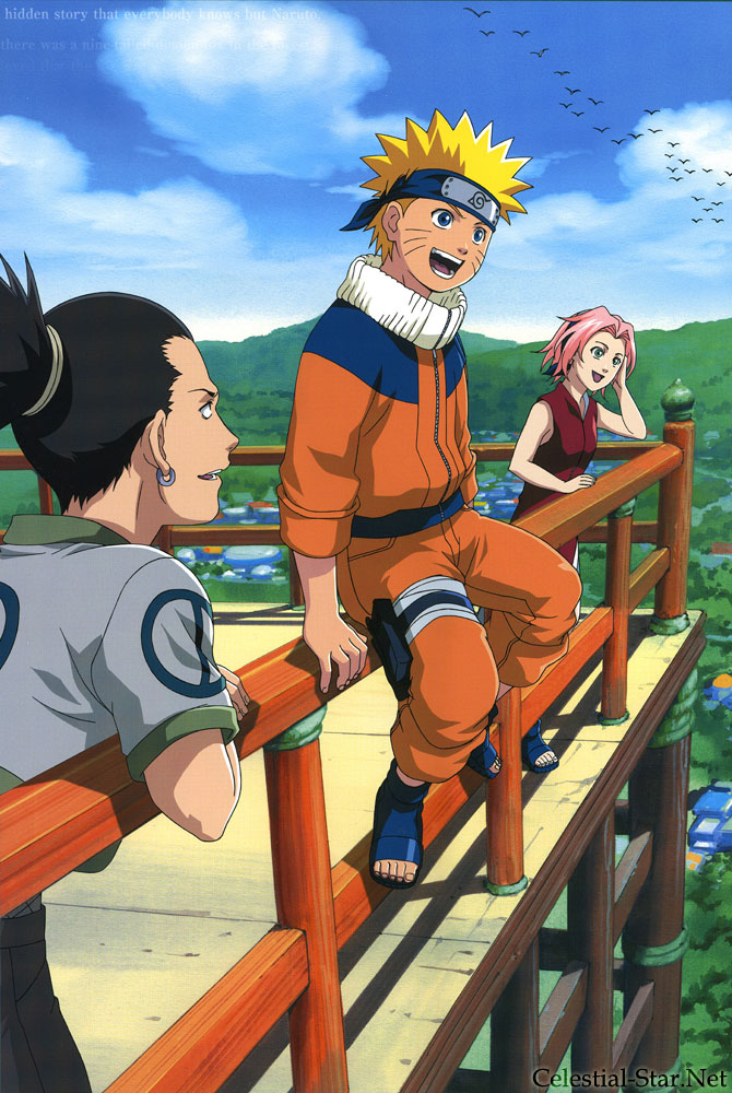 Naruto 2004 calendar image by Masashi Kishimoto